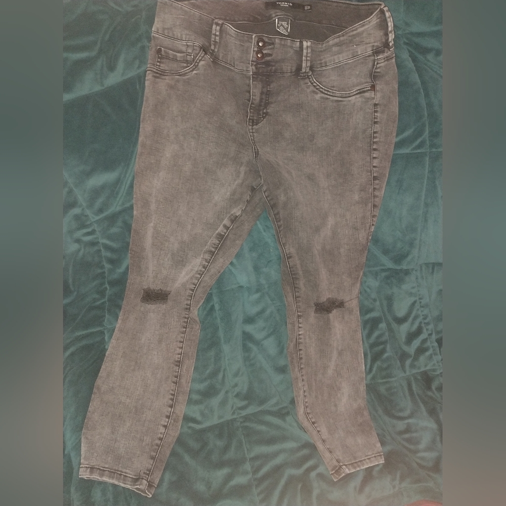 Torrid 16XS washed Black Jeggings EUC